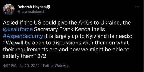 Air Force Open to Sending A.